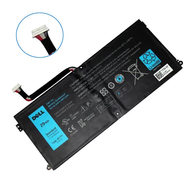 427TY,DXR10 PC batterie pour Dell P/N 05F3F9<br>P/N P12GZ1-01-N01<br>PGF3592A5A