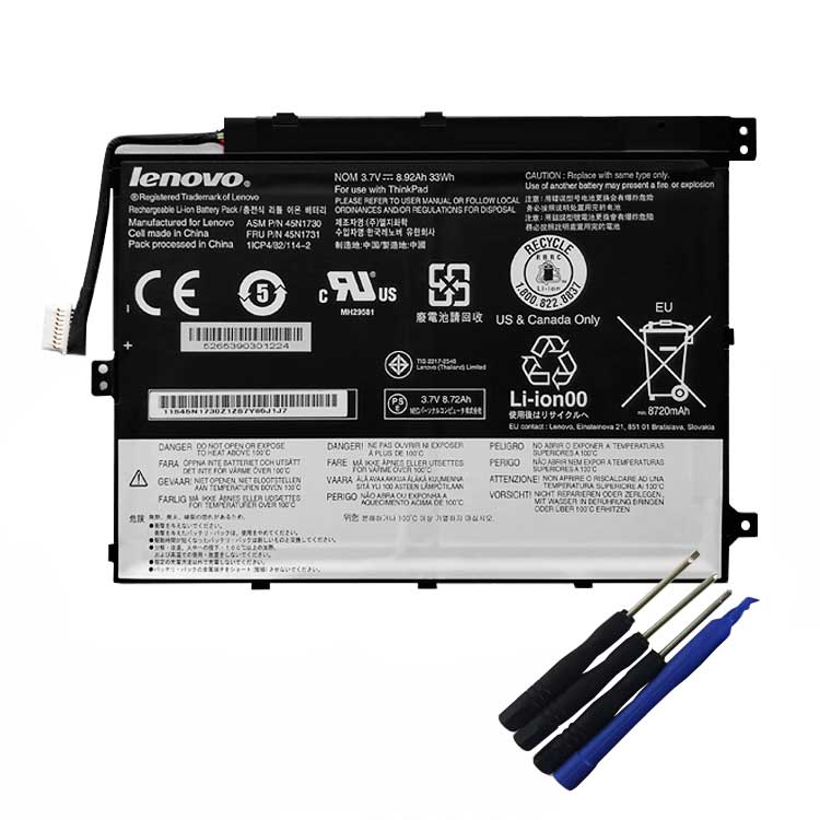 45N1727,45N1726 PC batterie pour Lenovo Thinkpad 10 Z3795