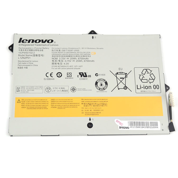 L12N2P01 PC batterie pour Lenovo MIIX2 10 Series
