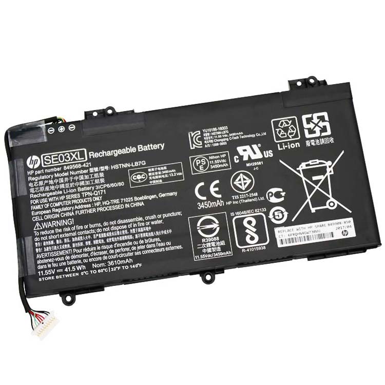 SE03XL,TPN-Q171,HSTNN-LB7G,HSTNN-UB6Z PC batterie pour Hp Pavilion 14 Series