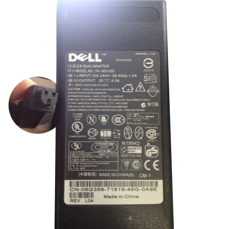 DELL Dell Latitude pp01lx Chargeur Adaptateur
