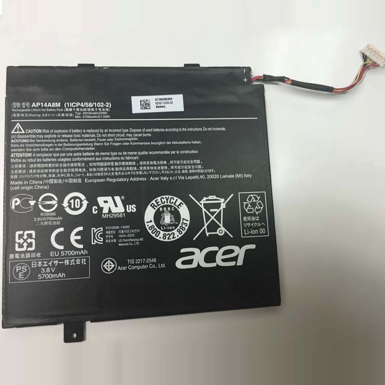 ACER Acer Aspire Switch SW5-012P SeriesAcer Iconia Tab A3-A20 Batterie ordinateur portable