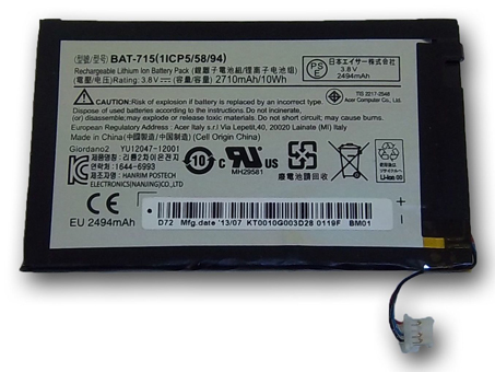 ACER Acer Iconia Tab B1-710 Batterie ordinateur portable