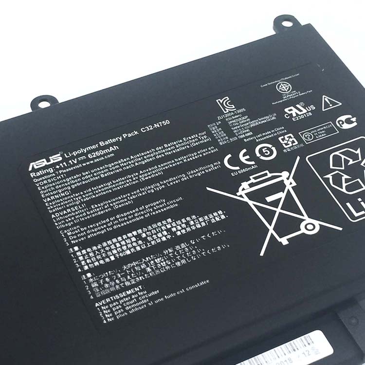 ASUS Asus N750JV Batterie ordinateur portable