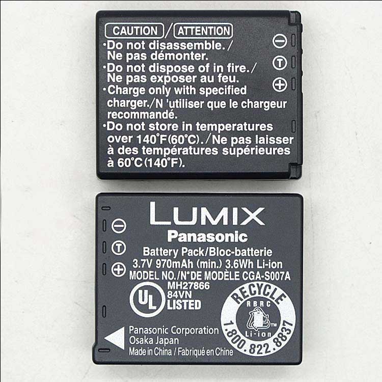 PANASONIC Lumix DMC-TZ2EG-K Batteries