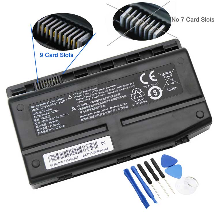 MACHENIKE Connecter : 9Pin (not Compatible 7Pin) Batterie ordinateur portable
