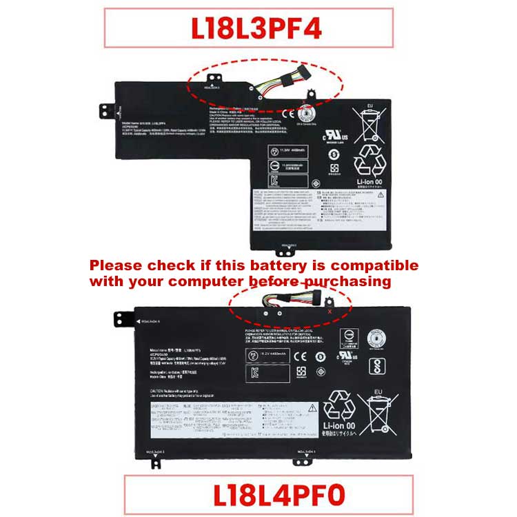 LENOVO L18L3PF4 Batterie ordinateur portable
