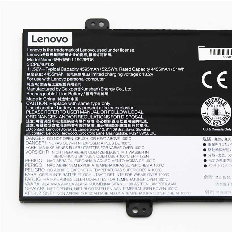LENOVO L19M3PD6 Batterie ordinateur portable