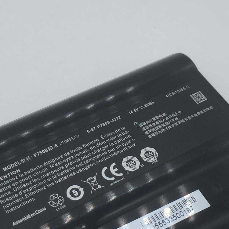 CLEVO Sager NP9752 Batterie ordinateur portable