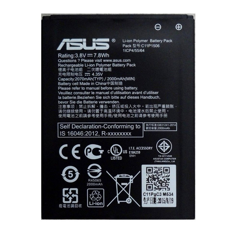 ASUS ASUS ZENFONE GO ZC500TG Z00VD Smartphones Batterie