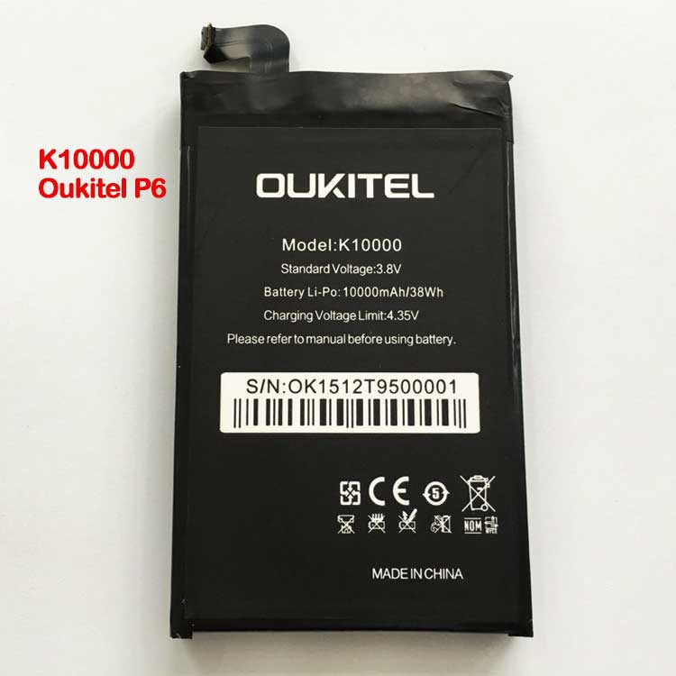 OUKITEL K10000 Smartphones Batterie