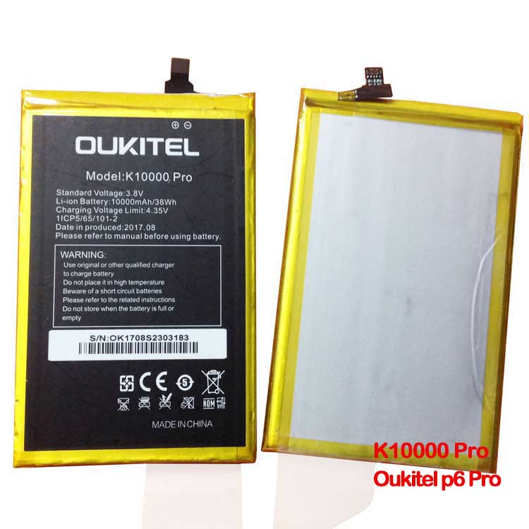 OUKITEL K10000 Pro Smartphones Batterie