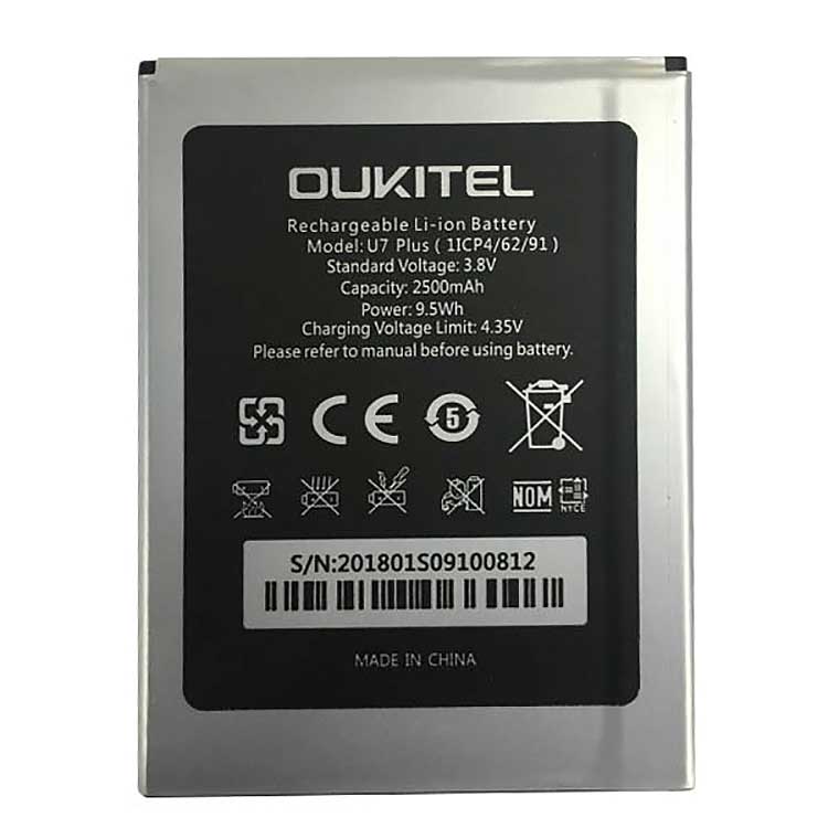 OUKITEL U7 Plus (1ICP4/62/91) Smartphones Batterie