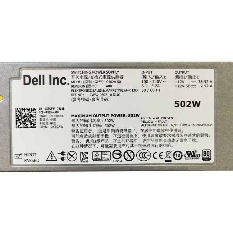 DELL C502A-S0 Alimentation