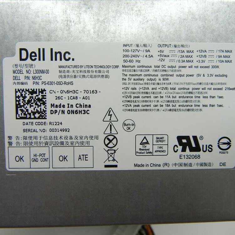 DELL Dell OptiPlex 990 Alimentation